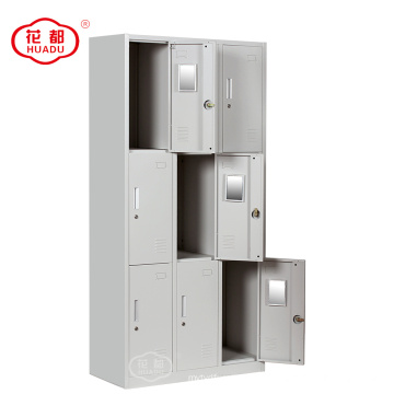 Luoyang muebles de oficina 9 puertas metal gimnasio gabinete de deportes